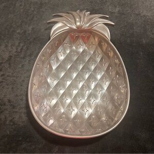 Lenox pineapple Textured Silver XL Tray bowl